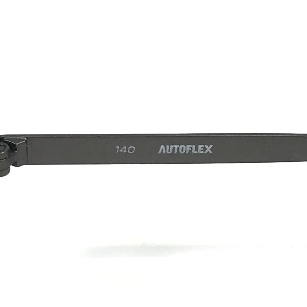 Autoflex Eyeglasses Frames SIR DUKE 033 Gunmetal Gray Round Half Rim 53-19-140